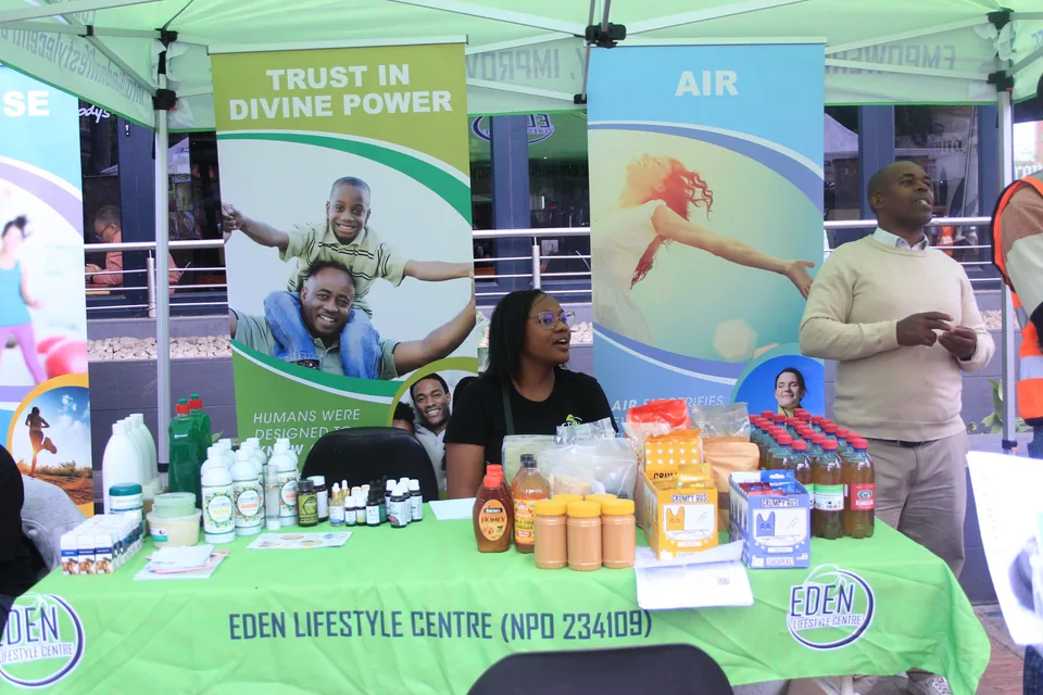 Eden Lifestyle Centre community health outreach display
